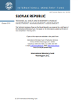 Slovak Republic Public Investment Management Assessment (PIMA)