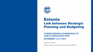 Estonia - Link between Strategic Planning and Budgeting