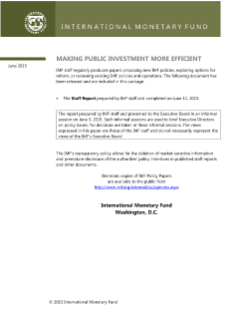 Making Public Investment More Efficient (2015)