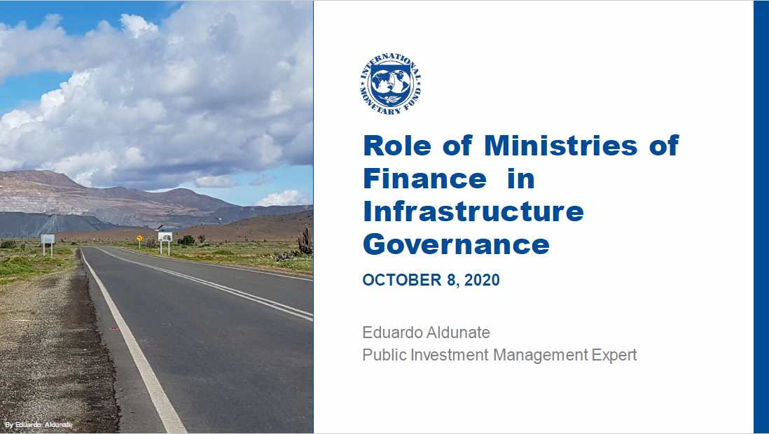 Role of Ministries of Finance in Infrastructure Governance