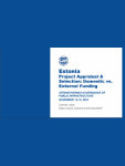 Estonia - Project Appraisal and Selection